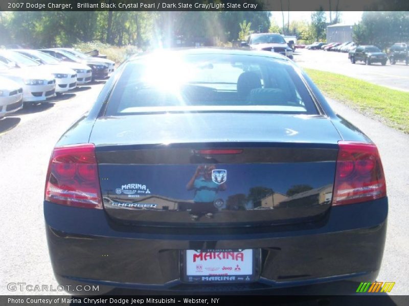 Brilliant Black Crystal Pearl / Dark Slate Gray/Light Slate Gray 2007 Dodge Charger