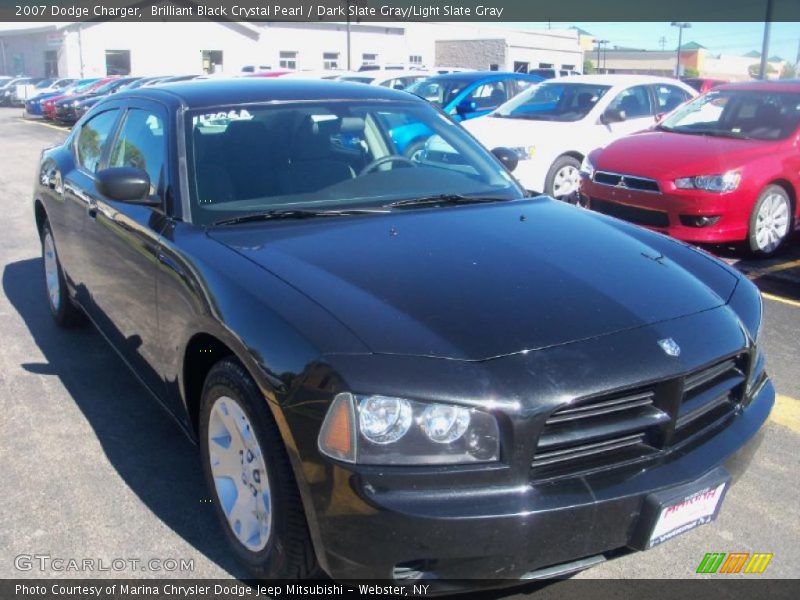 Brilliant Black Crystal Pearl / Dark Slate Gray/Light Slate Gray 2007 Dodge Charger