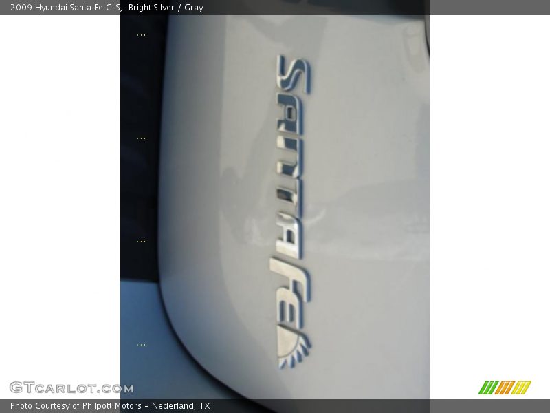 Bright Silver / Gray 2009 Hyundai Santa Fe GLS