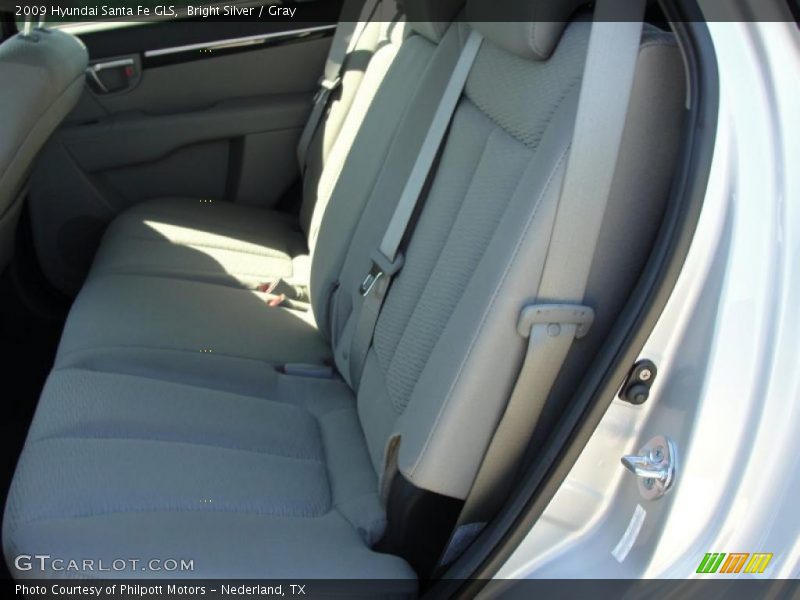 Bright Silver / Gray 2009 Hyundai Santa Fe GLS