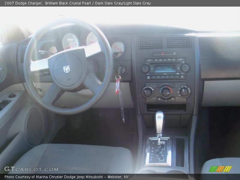 Brilliant Black Crystal Pearl / Dark Slate Gray/Light Slate Gray 2007 Dodge Charger