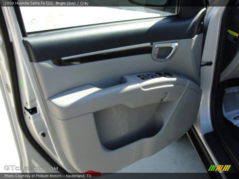 Bright Silver / Gray 2009 Hyundai Santa Fe GLS