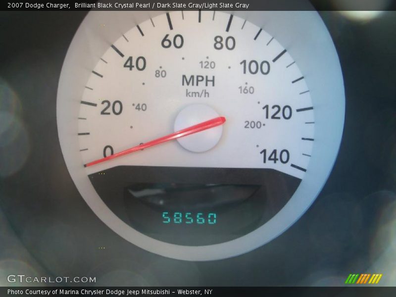 Brilliant Black Crystal Pearl / Dark Slate Gray/Light Slate Gray 2007 Dodge Charger
