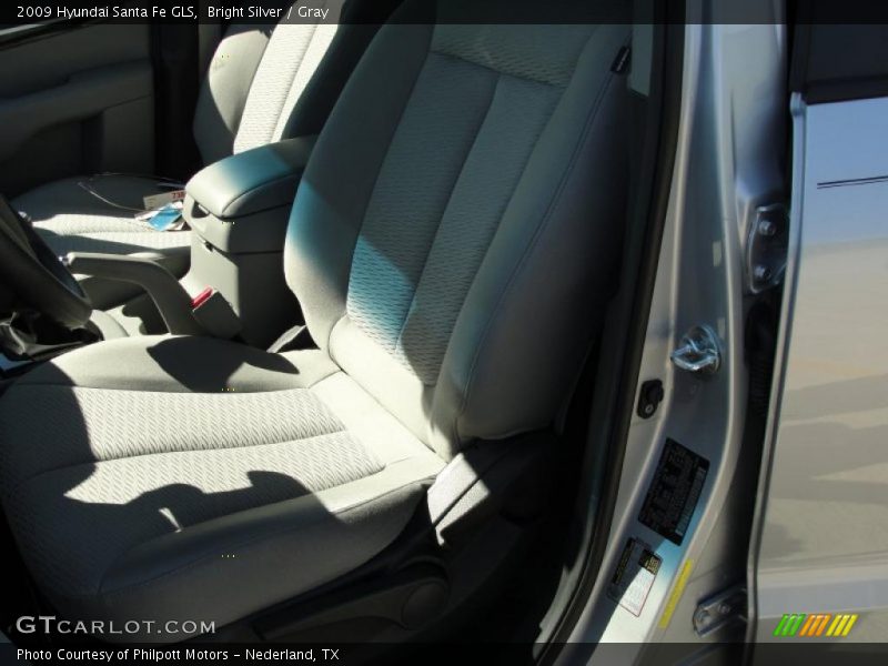 Bright Silver / Gray 2009 Hyundai Santa Fe GLS