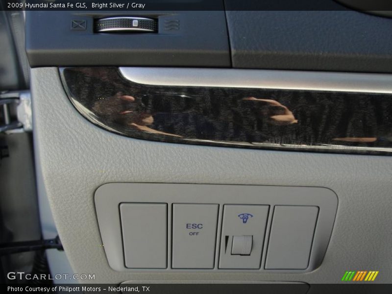 Bright Silver / Gray 2009 Hyundai Santa Fe GLS