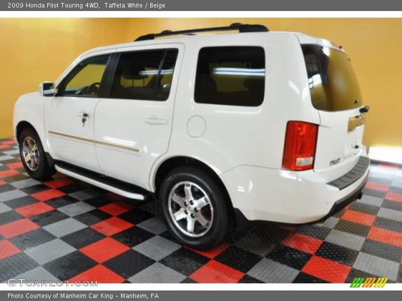 Taffeta White / Beige 2009 Honda Pilot Touring 4WD