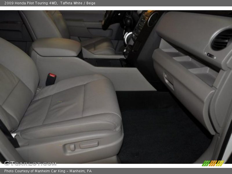 Taffeta White / Beige 2009 Honda Pilot Touring 4WD