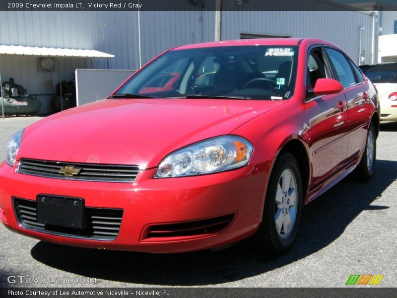 Victory Red / Gray 2009 Chevrolet Impala LT