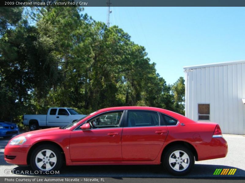 Victory Red / Gray 2009 Chevrolet Impala LT