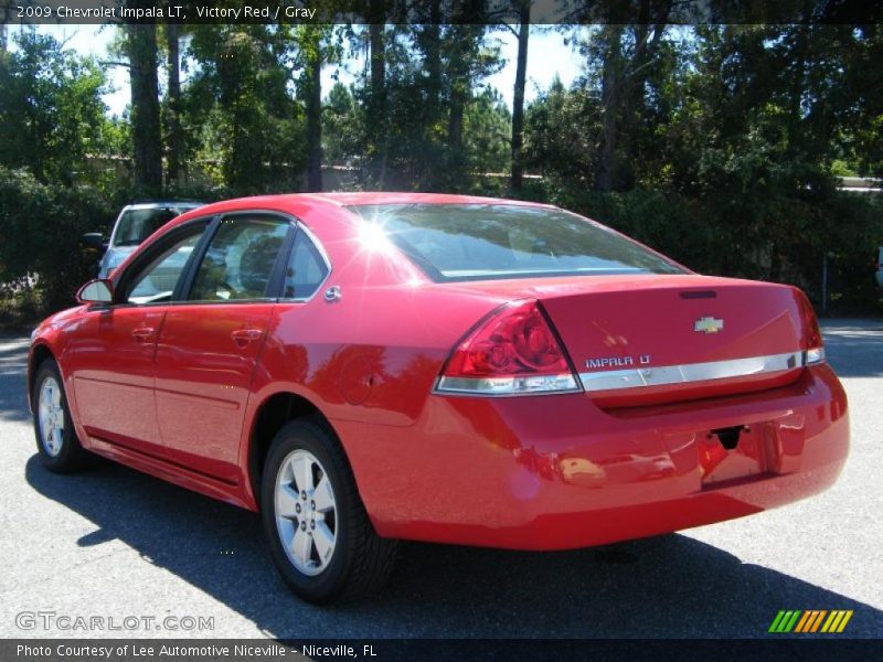 Victory Red / Gray 2009 Chevrolet Impala LT