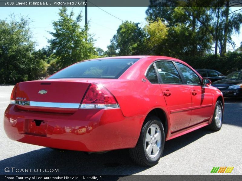 Victory Red / Gray 2009 Chevrolet Impala LT