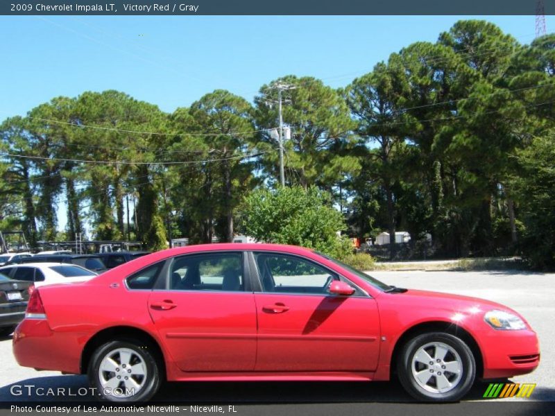 Victory Red / Gray 2009 Chevrolet Impala LT