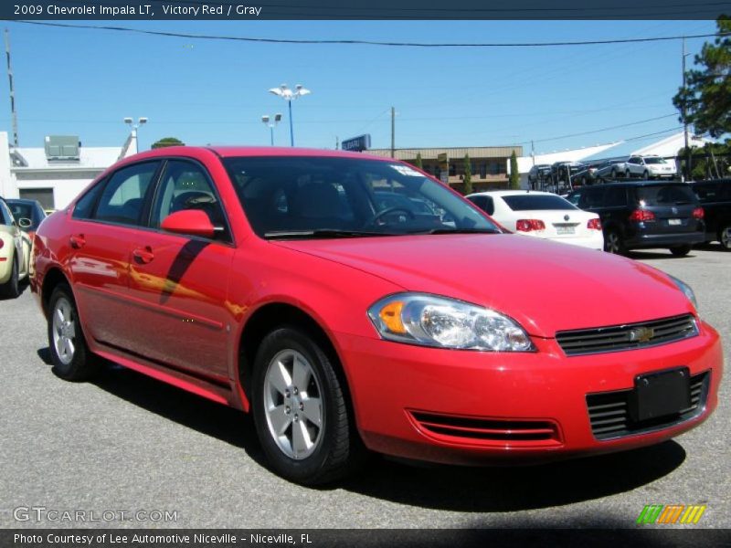 Victory Red / Gray 2009 Chevrolet Impala LT