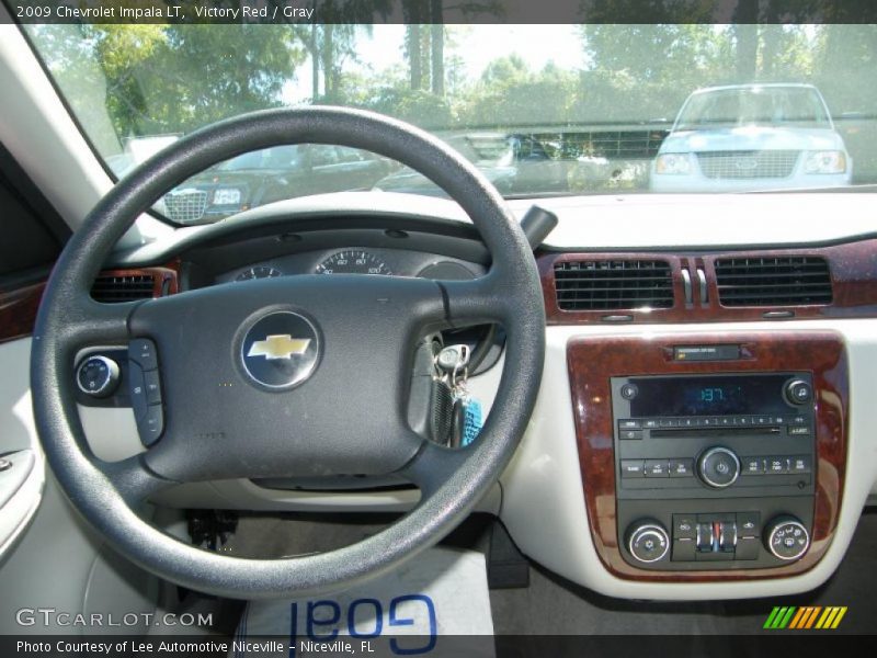 Victory Red / Gray 2009 Chevrolet Impala LT