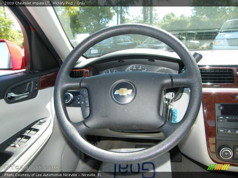 Victory Red / Gray 2009 Chevrolet Impala LT