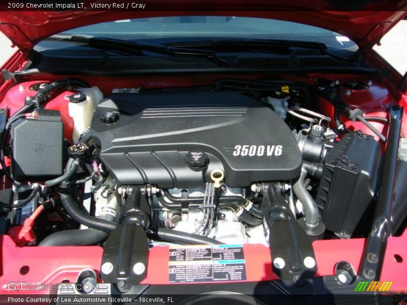 Victory Red / Gray 2009 Chevrolet Impala LT