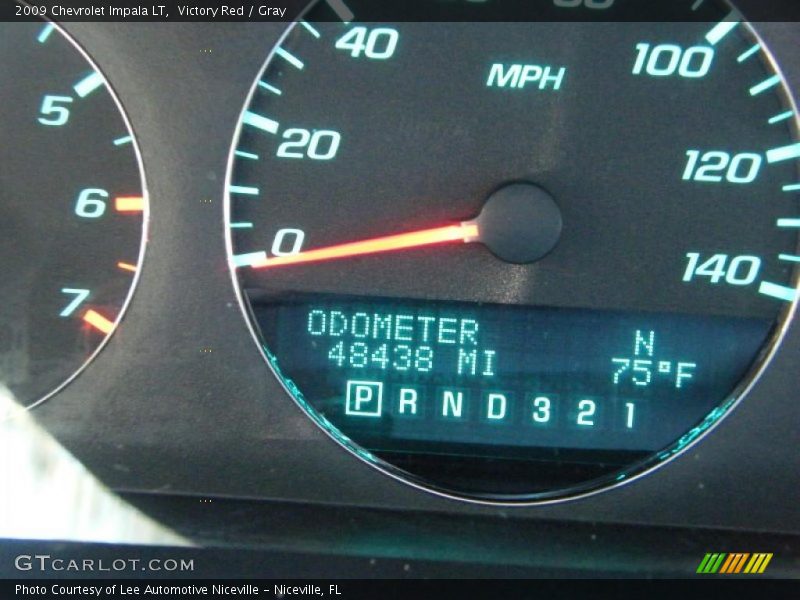 Victory Red / Gray 2009 Chevrolet Impala LT