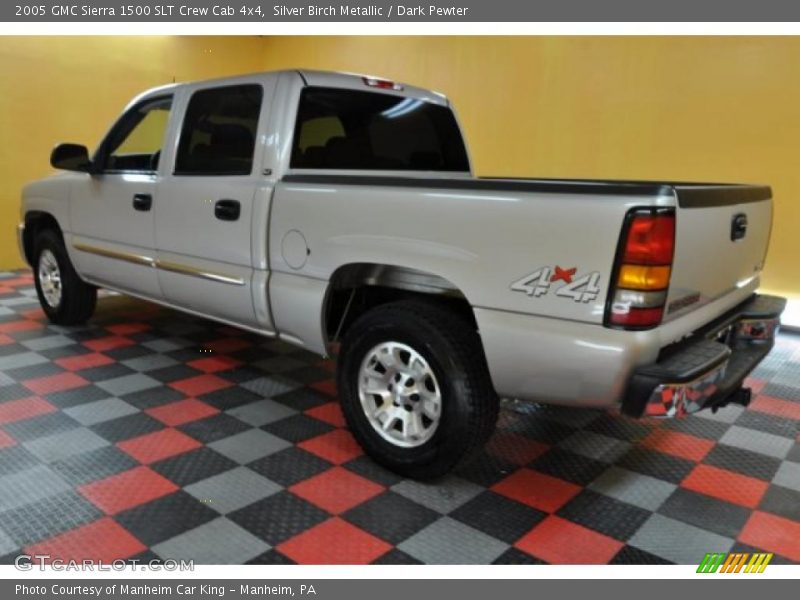 Silver Birch Metallic / Dark Pewter 2005 GMC Sierra 1500 SLT Crew Cab 4x4