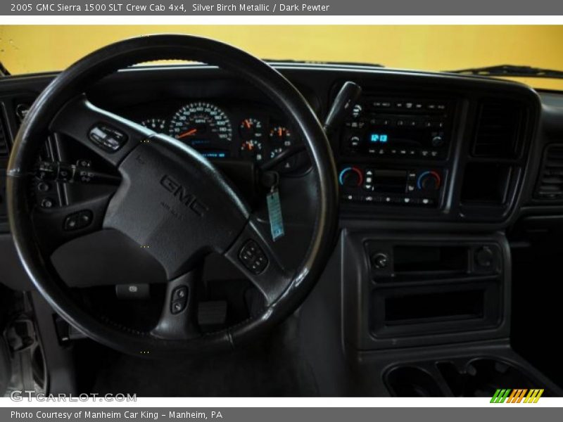 Silver Birch Metallic / Dark Pewter 2005 GMC Sierra 1500 SLT Crew Cab 4x4