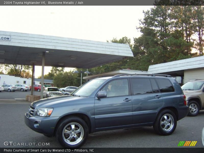 Bluestone Metallic / Ash 2004 Toyota Highlander V6