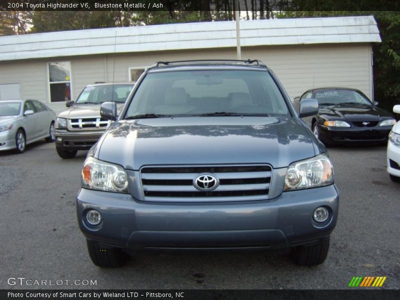 Bluestone Metallic / Ash 2004 Toyota Highlander V6
