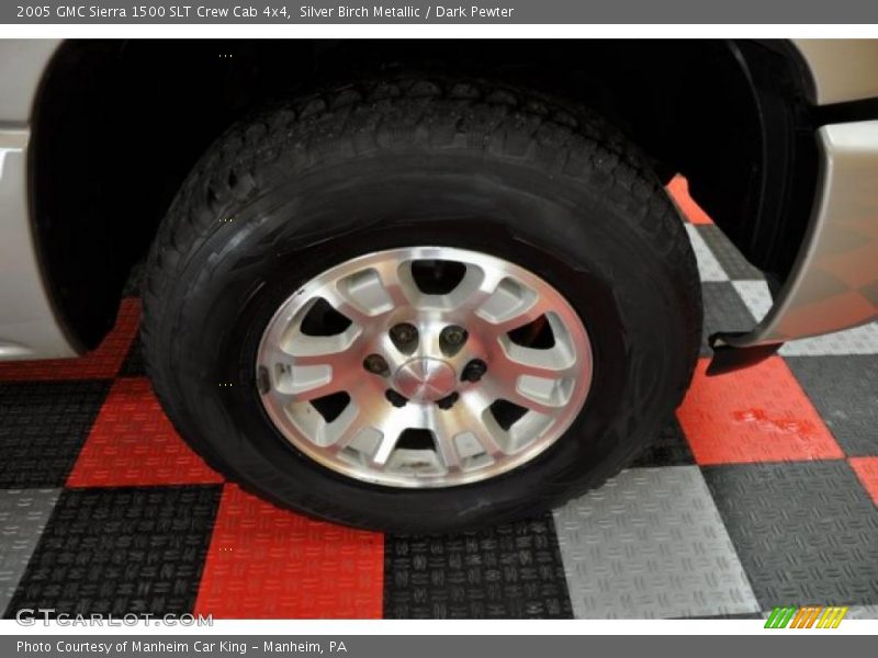 Silver Birch Metallic / Dark Pewter 2005 GMC Sierra 1500 SLT Crew Cab 4x4
