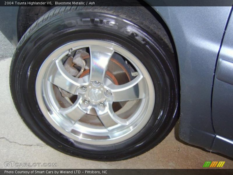 Bluestone Metallic / Ash 2004 Toyota Highlander V6