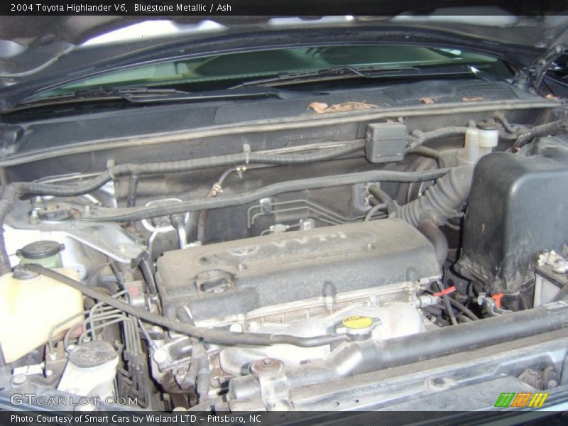 Bluestone Metallic / Ash 2004 Toyota Highlander V6