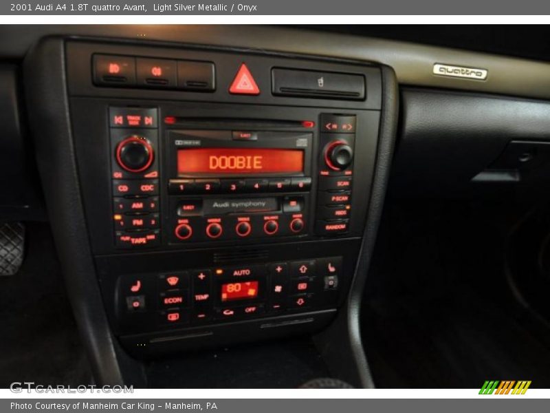 Light Silver Metallic / Onyx 2001 Audi A4 1.8T quattro Avant