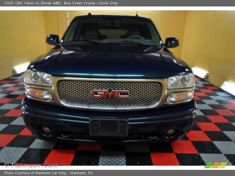 Blue Green Crystal / Stone Gray 2005 GMC Yukon XL Denali AWD