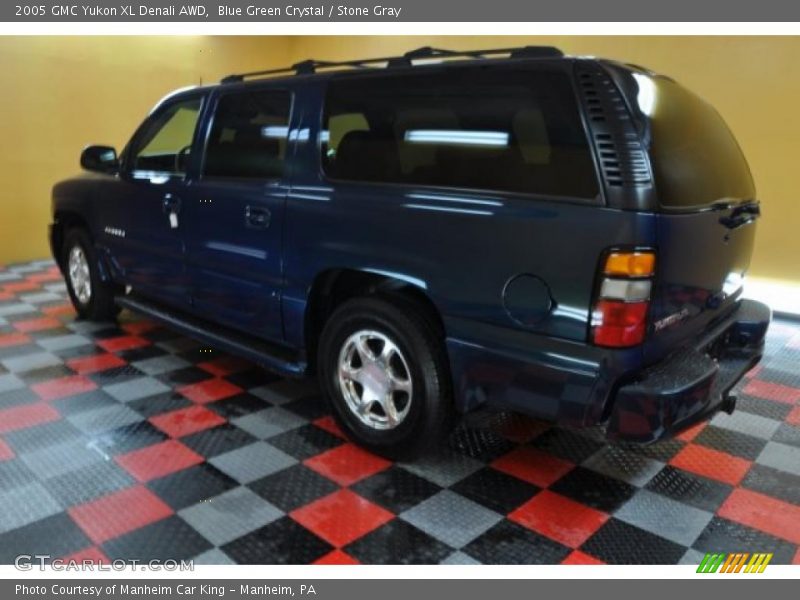 Blue Green Crystal / Stone Gray 2005 GMC Yukon XL Denali AWD