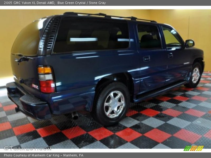 Blue Green Crystal / Stone Gray 2005 GMC Yukon XL Denali AWD