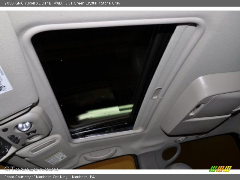 Blue Green Crystal / Stone Gray 2005 GMC Yukon XL Denali AWD