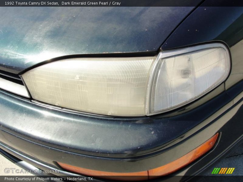 Dark Emerald Green Pearl / Gray 1992 Toyota Camry DX Sedan