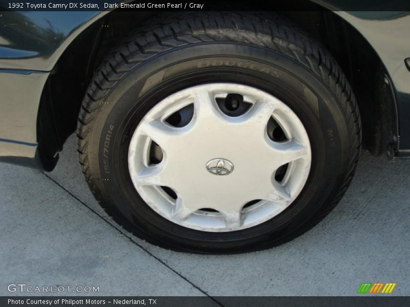 Dark Emerald Green Pearl / Gray 1992 Toyota Camry DX Sedan