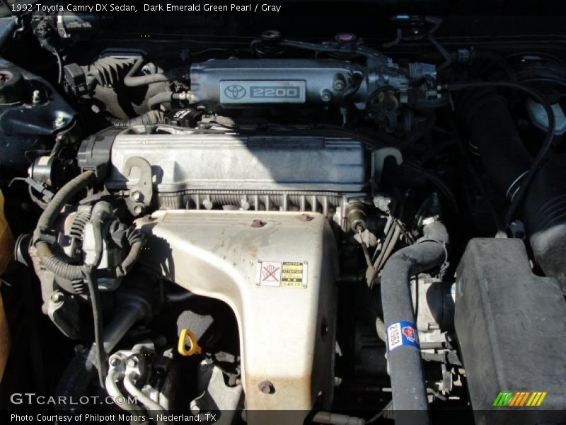 Dark Emerald Green Pearl / Gray 1992 Toyota Camry DX Sedan