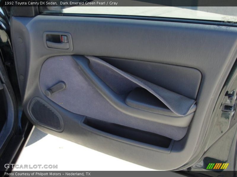 Dark Emerald Green Pearl / Gray 1992 Toyota Camry DX Sedan