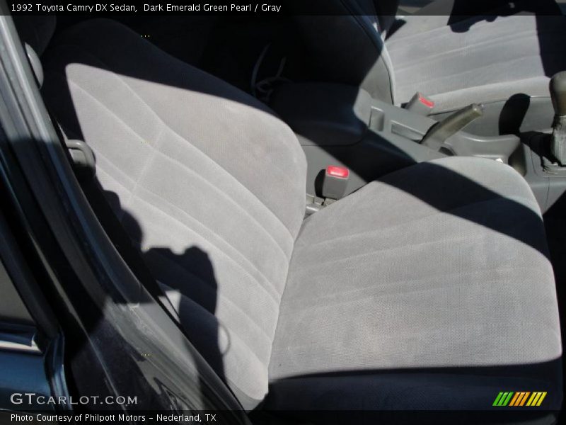 Dark Emerald Green Pearl / Gray 1992 Toyota Camry DX Sedan