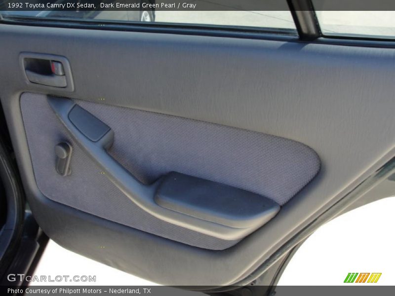 Dark Emerald Green Pearl / Gray 1992 Toyota Camry DX Sedan