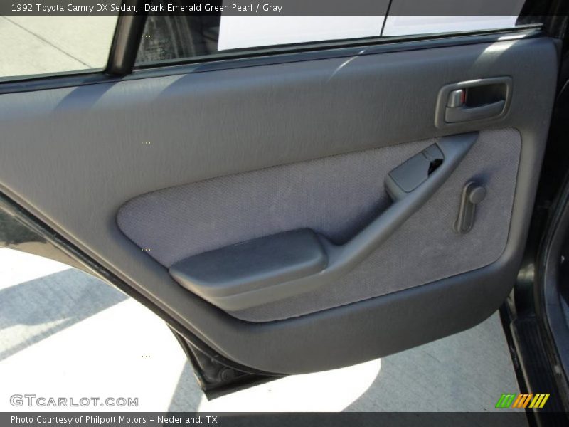 Dark Emerald Green Pearl / Gray 1992 Toyota Camry DX Sedan