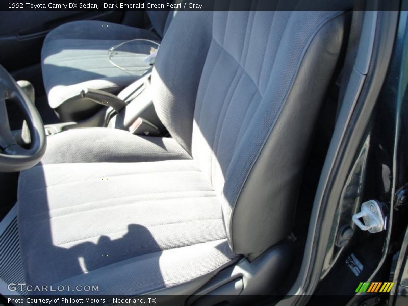 Dark Emerald Green Pearl / Gray 1992 Toyota Camry DX Sedan