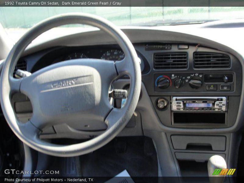 Dark Emerald Green Pearl / Gray 1992 Toyota Camry DX Sedan