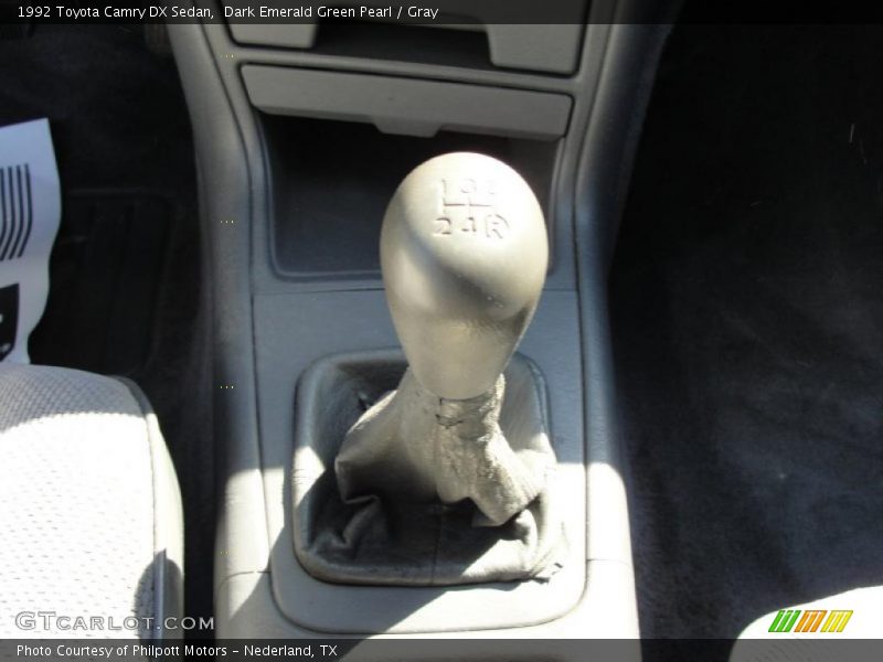 Dark Emerald Green Pearl / Gray 1992 Toyota Camry DX Sedan