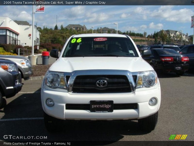 Super White / Graphite Gray 2006 Toyota Tacoma V6 Double Cab 4x4