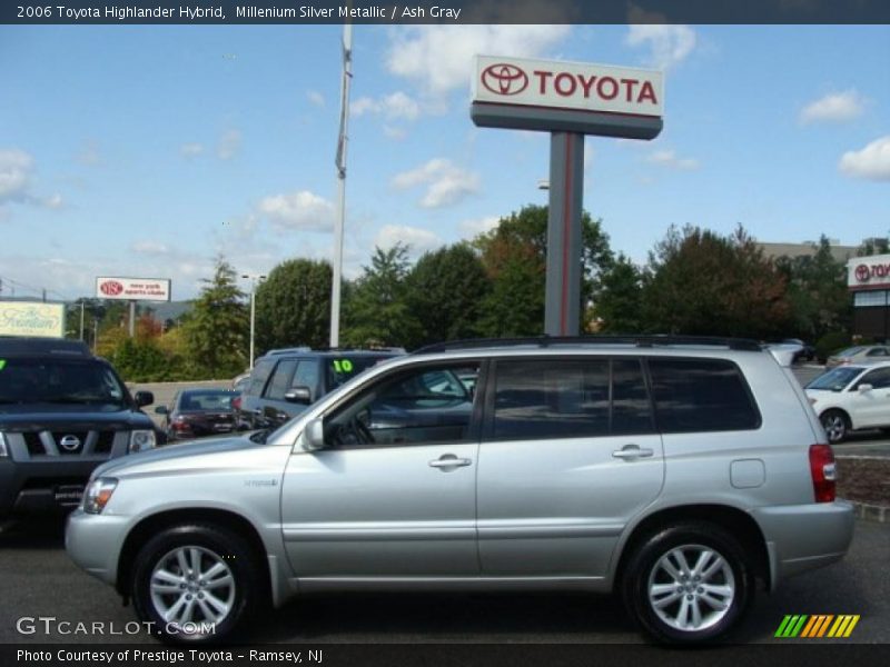 Millenium Silver Metallic / Ash Gray 2006 Toyota Highlander Hybrid