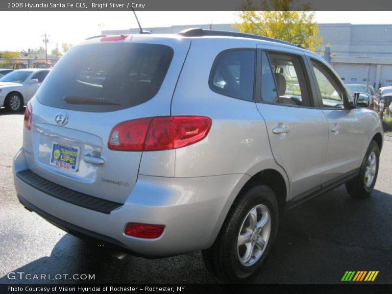 Bright Silver / Gray 2008 Hyundai Santa Fe GLS