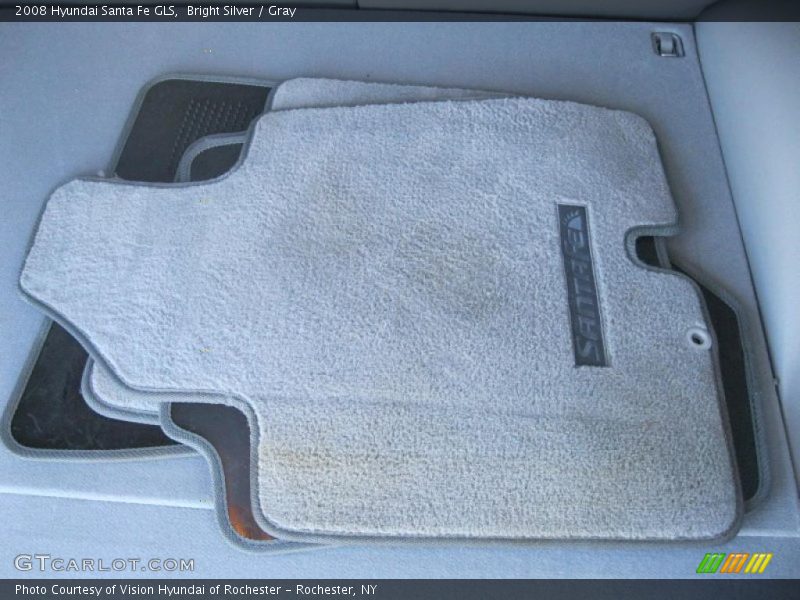 Bright Silver / Gray 2008 Hyundai Santa Fe GLS