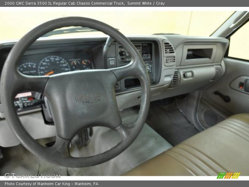 Summit White / Gray 2000 GMC Sierra 3500 SL Regular Cab Chassis Commercial Truck
