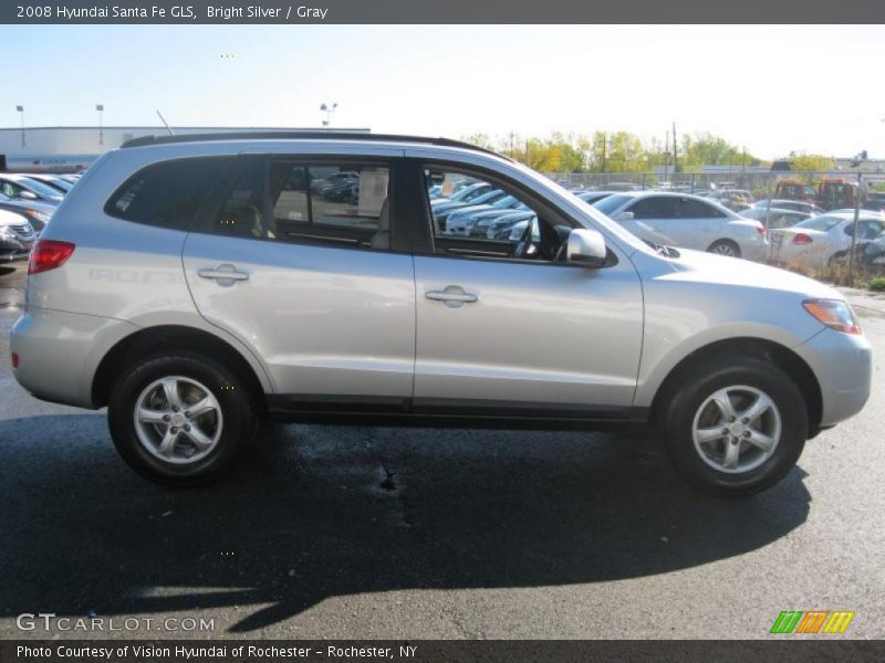 Bright Silver / Gray 2008 Hyundai Santa Fe GLS