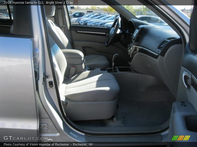 Bright Silver / Gray 2008 Hyundai Santa Fe GLS